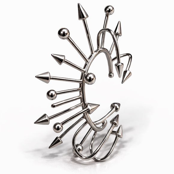 Jean Paul Gaultier “The Spike” Silver Ear Cuff – Unworn + Receipt - Picture 2 of 6